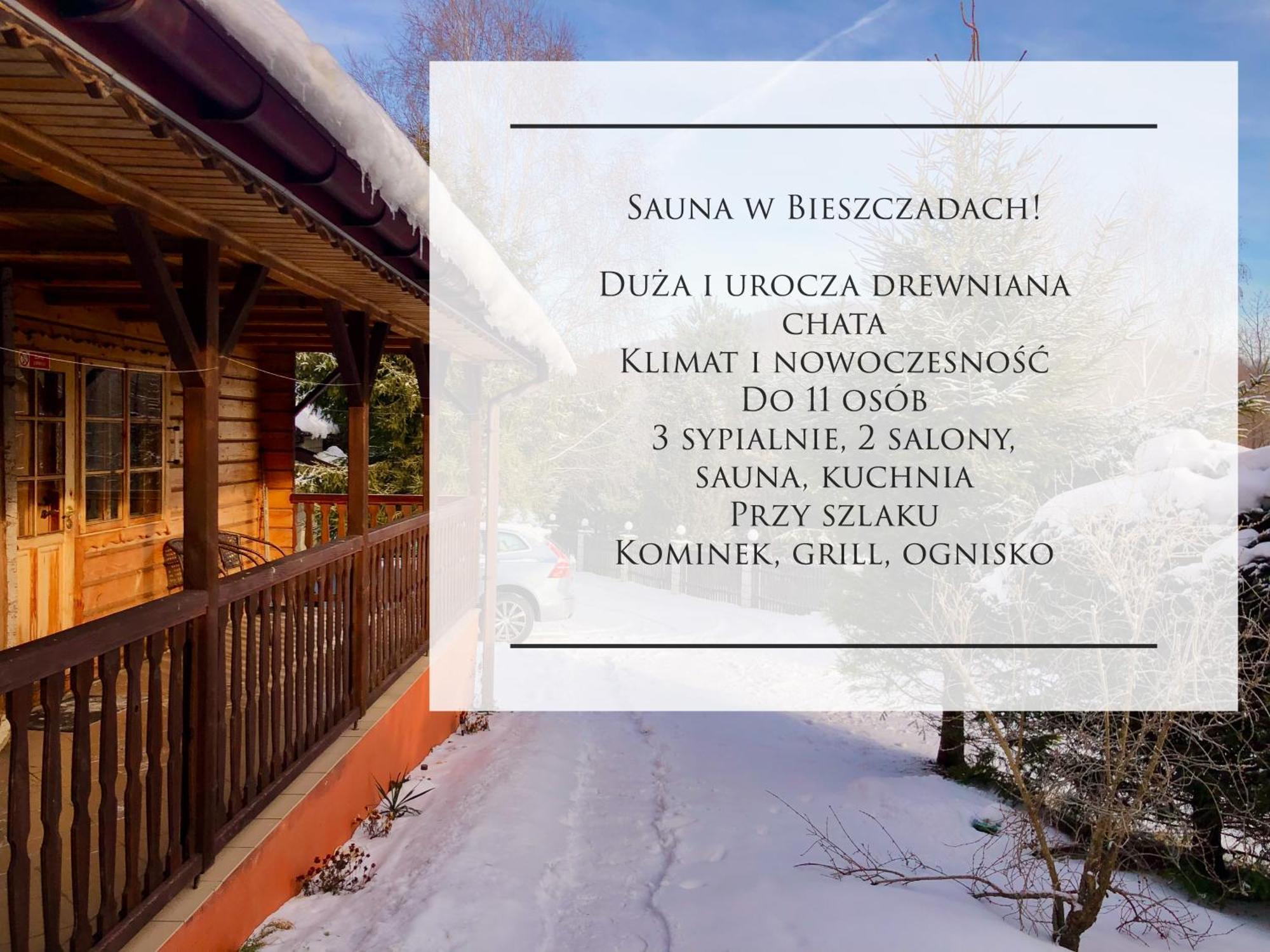 בוקובייץ Urocza Chata Z Sauna W Bieszczadzkim Parku Krajobrazowym מראה חיצוני תמונה
